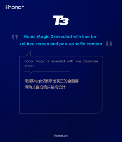 荣耀Magic2德国亮相，全新全面屏获国内外媒体狂赞