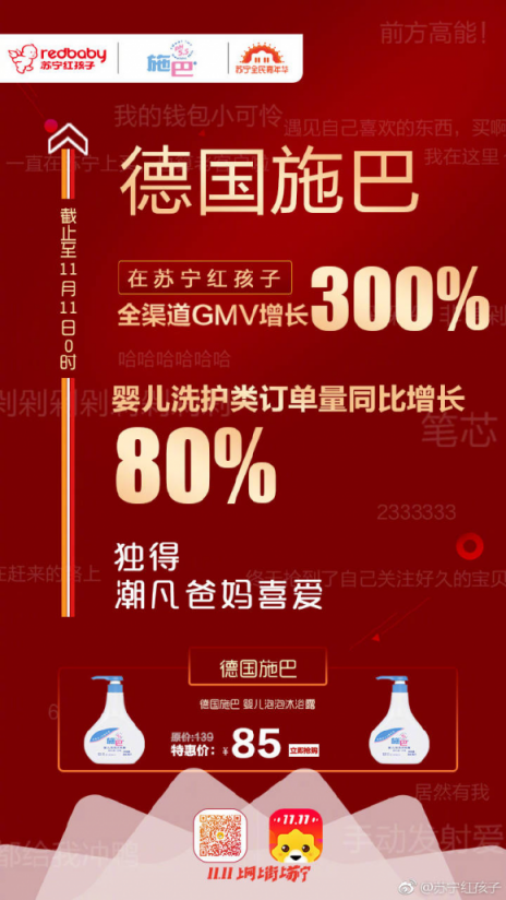 苏宁双十一母婴战报：乐高全渠道GMV增长619%