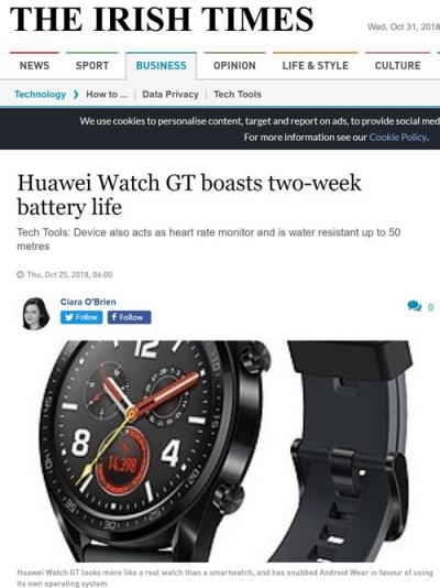 HUAWEI WATCH GT双十一火爆国内市场， 看看外媒是怎么评价它的？