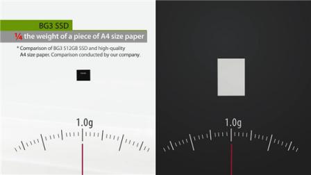 世界上最小的固态硬盘 重量比一张A4纸还要轻