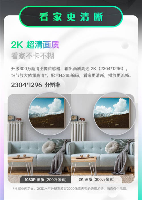 2K高清画质 360智能摄像机云台AI版标准款“真香”预售