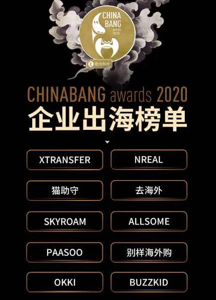 XTransfer荣登ChinaBang2020企业出海十强榜单