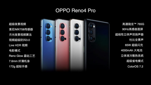 高颜值+大电池，5G视频手机OPPO Reno4系列惊喜亮相