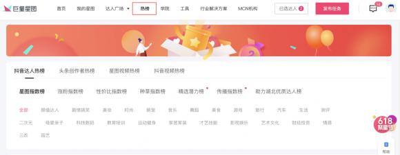 官网升级，巨量星图短视频+直播营销布局迎来新局面