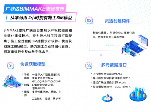 广联达BIMMAKE发布 从学到用 2小时拥有施工BIM模型