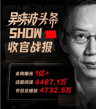 全网曝光破亿，吴晓波头条SHOW展现新的商业认知