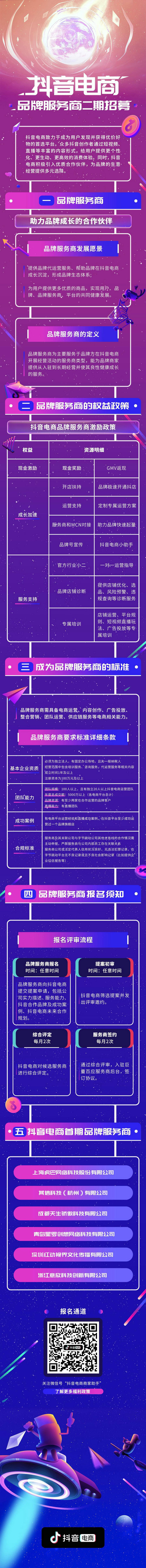 超值权益、多样扶持，抖音电商品牌服务商二期招募来啦！