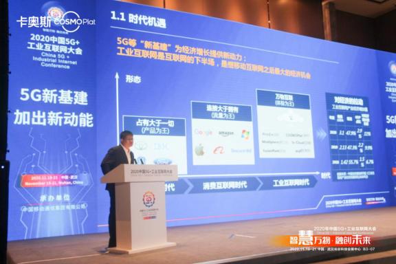 示范引领！卡奥斯COSMOPlat入选“2020年中国5G+工业互联网典型应用”