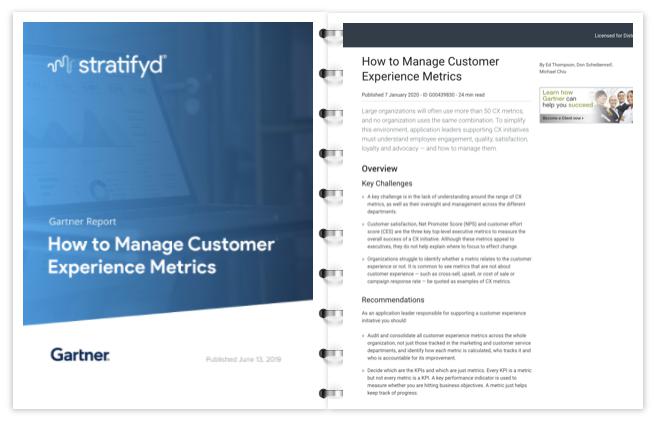 斯图飞腾Stratifyd：Gartner客户体验指标管理报告