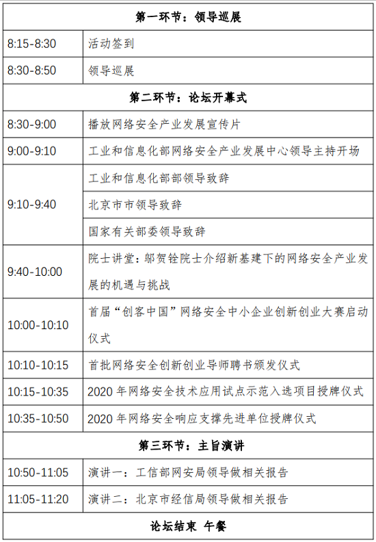 “新基建 新网安 新产业”—— 2020中国网络安全产业高峰论坛即将举办