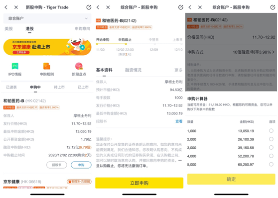 和铂医药冲刺港交所今起招股，老虎证券打新通道已开启