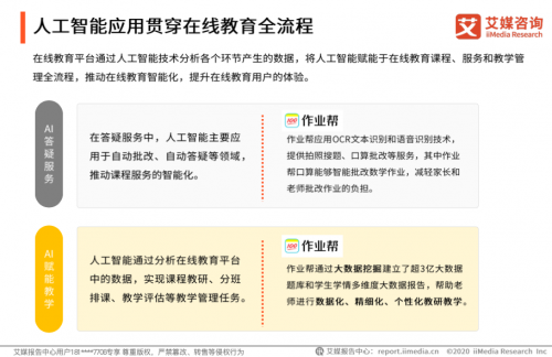 艾媒咨询发布2020中国在线教育报告:作业帮规模效率双领先