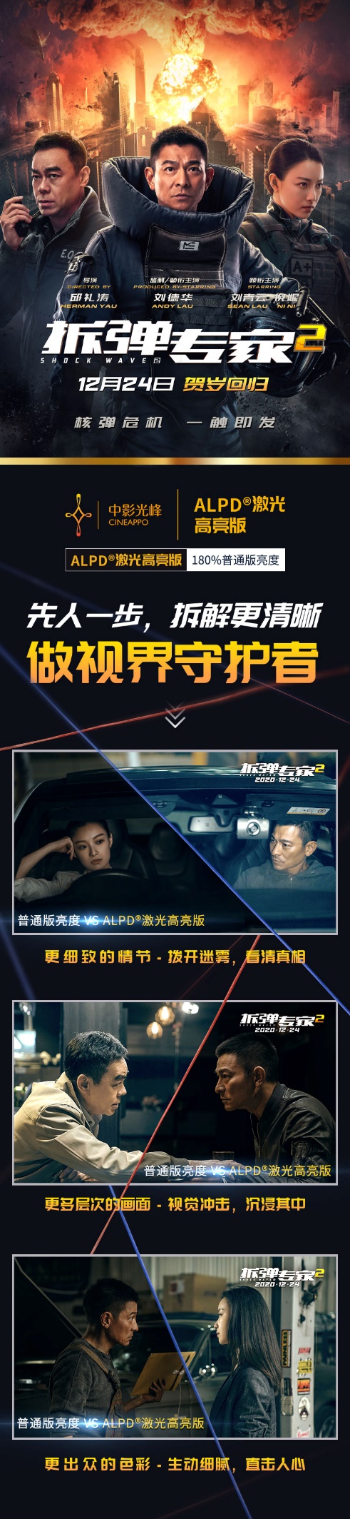 ALPD激光高亮版《拆弹专家2》全国强势登陆!做视界的守护者