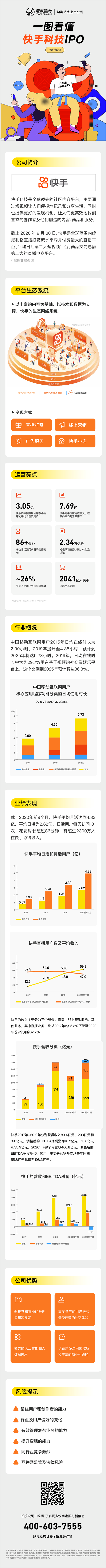 老虎证券：快手打新即将开启，一文读懂最新招股书