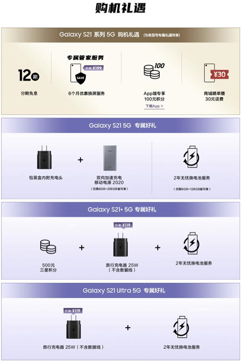 年前钜惠购好礼 三星Galaxy S21 5G系列火热抢购中