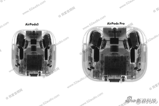 AirPods 3代的曝光图片 （来自@我爱音频网）