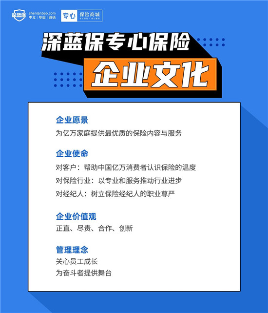 深蓝保专心保险商城举行企业文化发布会