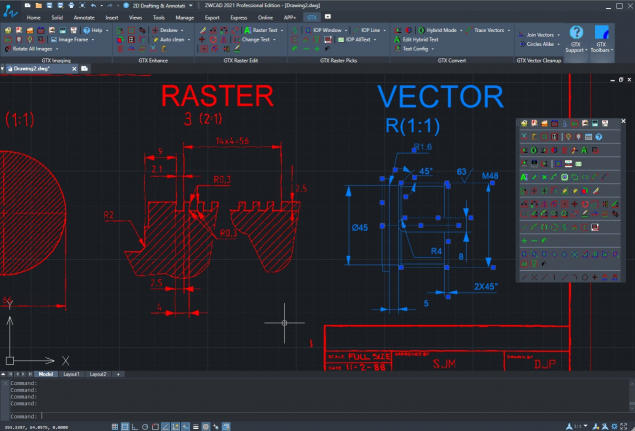 中望软件携手GTXRasterCAD，帮助用户大幅提升图纸修复效率