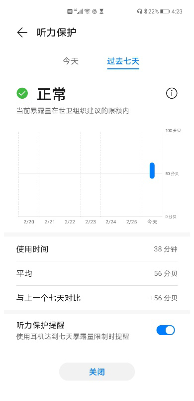 HUAWEI FreeBuds 耳机“听力保护”功能为听力健康保驾护航！