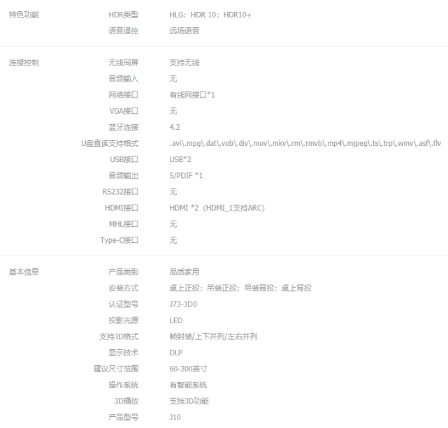 极米H3S正式发售，性能旗舰还属坚果J10