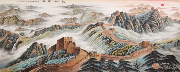 室内背景墙装饰画选择没思路？看看画家王宁山水画