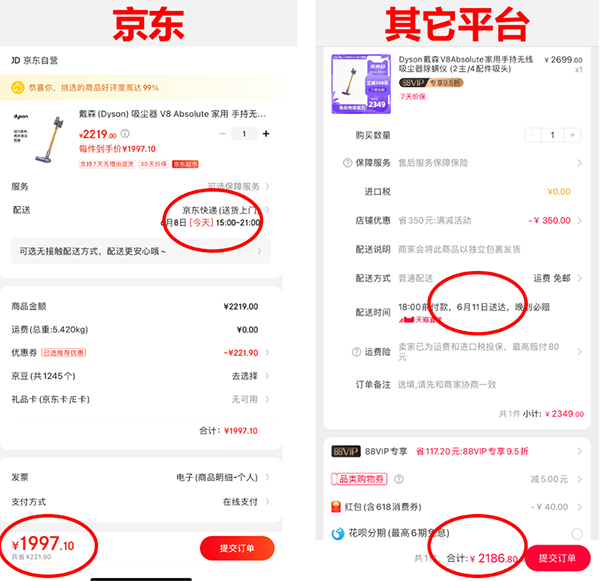 618平台优惠大对比：京东家电价格低到不可思议