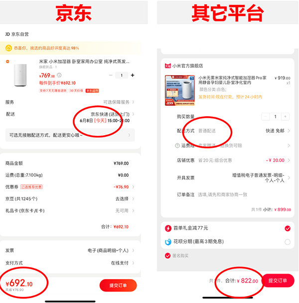 618平台优惠大对比：京东家电价格低到不可思议