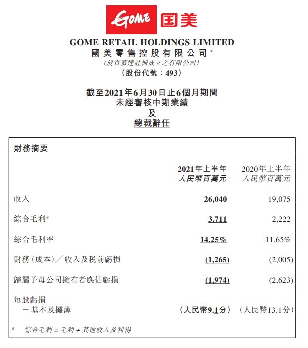 助力伙伴高质量经营 揭开国美2021半年报数据奥秘