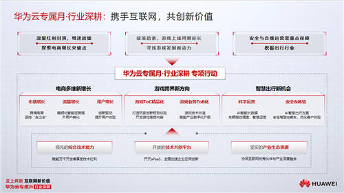 1.3亿上云津贴，5大福利，华为云专属月全面深耕互联网行业