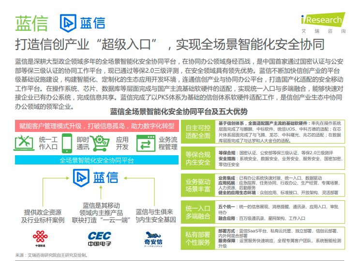 中国移动办公行业报告火热出炉 蓝信荣膺信创产业“超级入口”