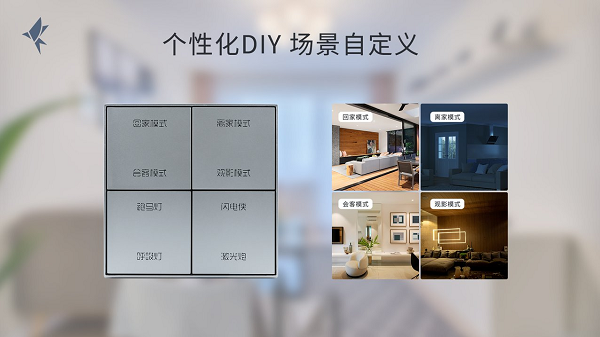 小燕科技推出轻奢型智能墙壁开关“银凤”，长按可
调光