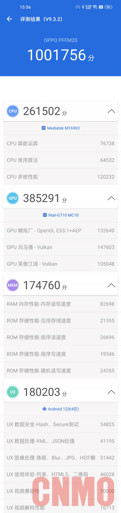 媒体正式公布OPPO Find X5 Pro天玑版跑分！百万分上下天玑9000表现不俗！