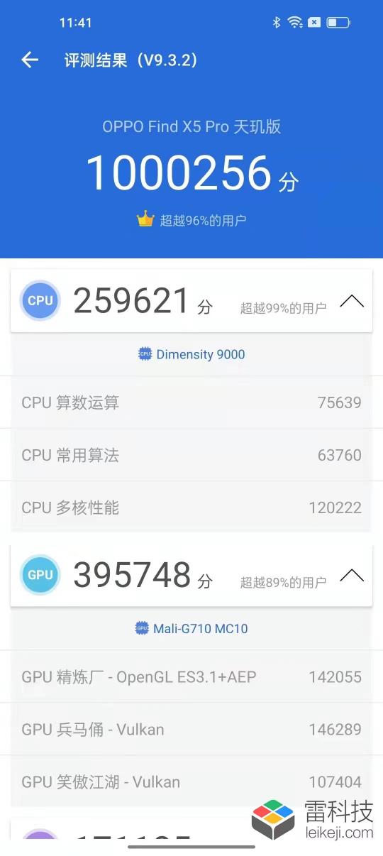 媒体正式公布OPPO Find X5 Pro天玑版跑分！百万分上下天玑9000表现不俗！