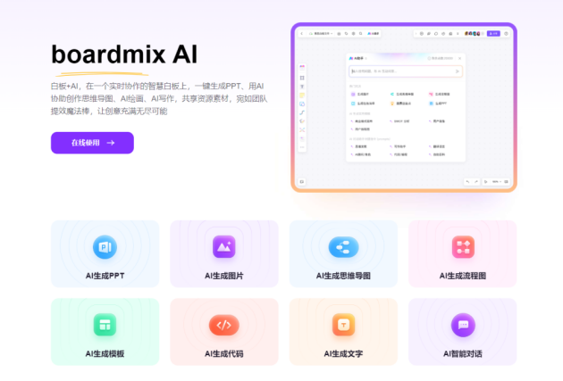 一站式AI工具箱软件boardmix AI