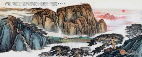 画家许吉尔精品山水国画欣赏，领略祖国山河景色艺术非凡！