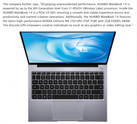 实力致胜！HUAWEI MateBook 14首登MWC 2019揽获3项大奖