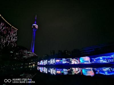 天府幻夜图点亮最美锦江 华为P30系列记录成都如梦夜景