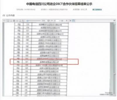 成都优易成功入围中国电信四川公司政企DICT合作伙伴