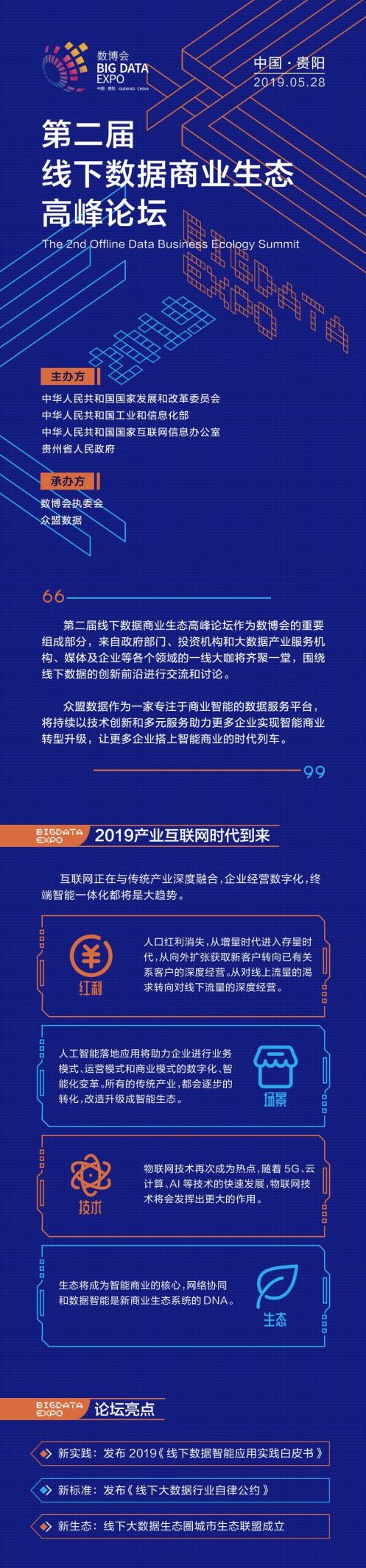 众盟数据2019数博会第二届线下数据商业生态高峰论坛即将盛大启幕