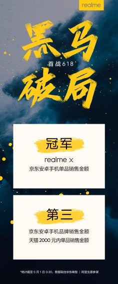 realme黑马破屚