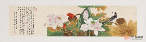 客厅装修设计离不开一幅字画，国画花鸟画打造温馨和谐氛围