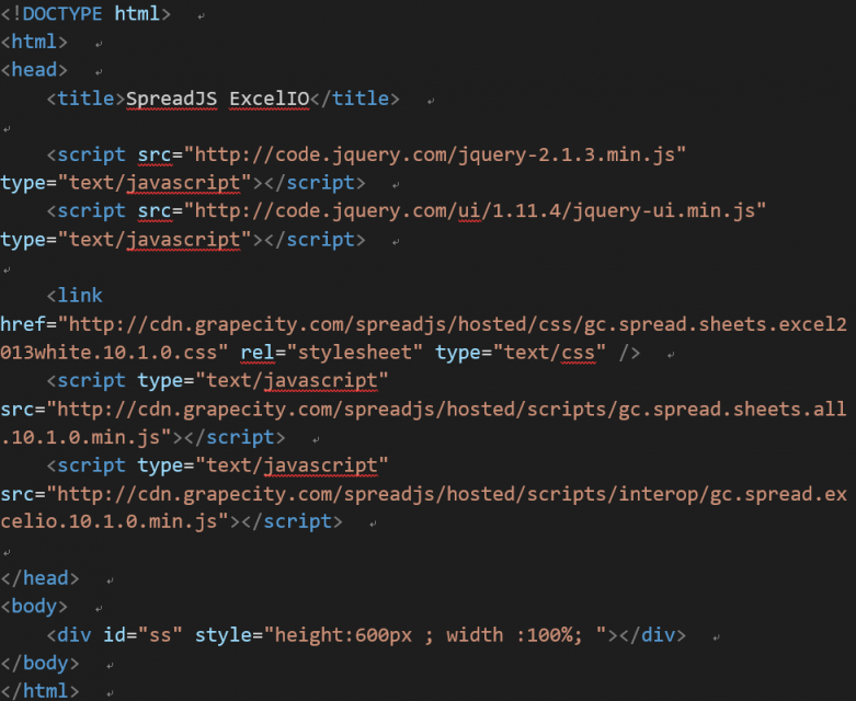 使用 SpreadJS 实现 JavaScript 中导入和导出Excel文件