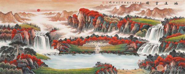 客厅风水画怎么选？名家山水画催财旺运品位佳