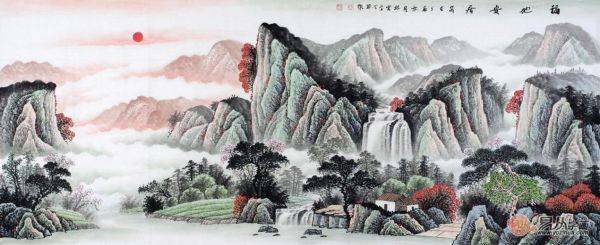 客厅风水画怎么选？名家山水画催财旺运品位佳