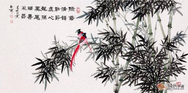 梅兰竹菊的君子品质，名家石开梅兰竹菊四君子国画作品欣赏