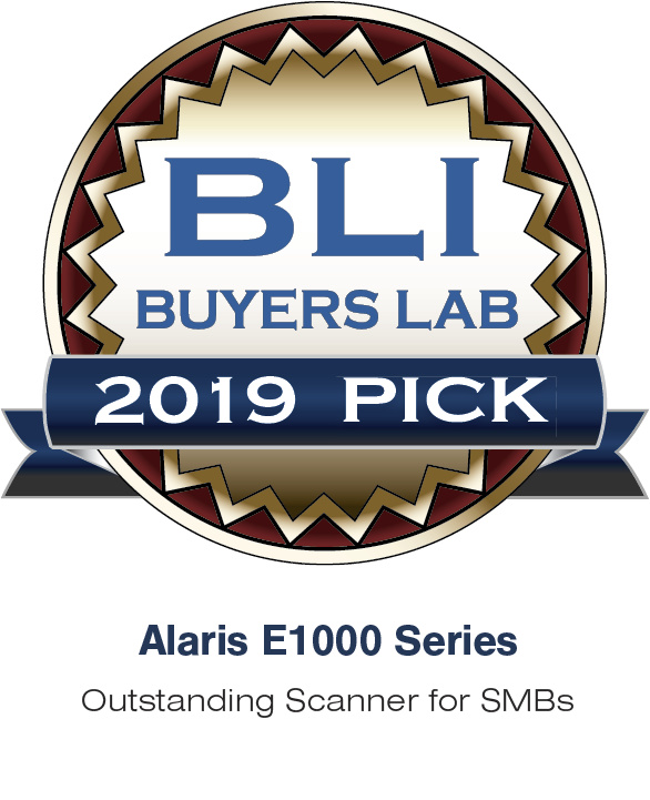 Alaris E1000 系列扫描仪荣膺BLI 2019夏季年度之选大奖