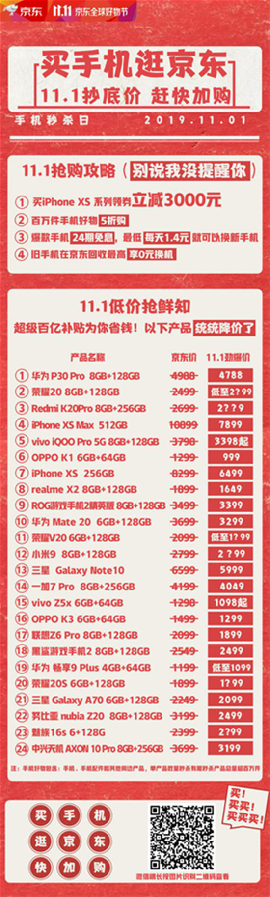 以旧换新最高补贴3000元 11.1京东手机秒杀日火力全开