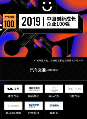 能链集团（车主邦/团油/快电）入选创业邦2019中国创新成长企业100强