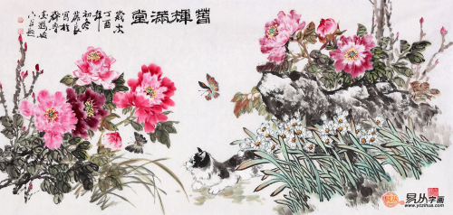 适合挂在卧室的字画有哪些，当属当代名家手绘花鸟画