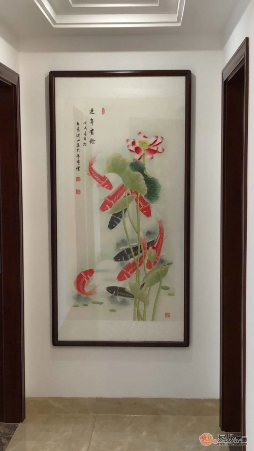 进门口玄关挂什么画，吉祥富贵花鸟画就选这些